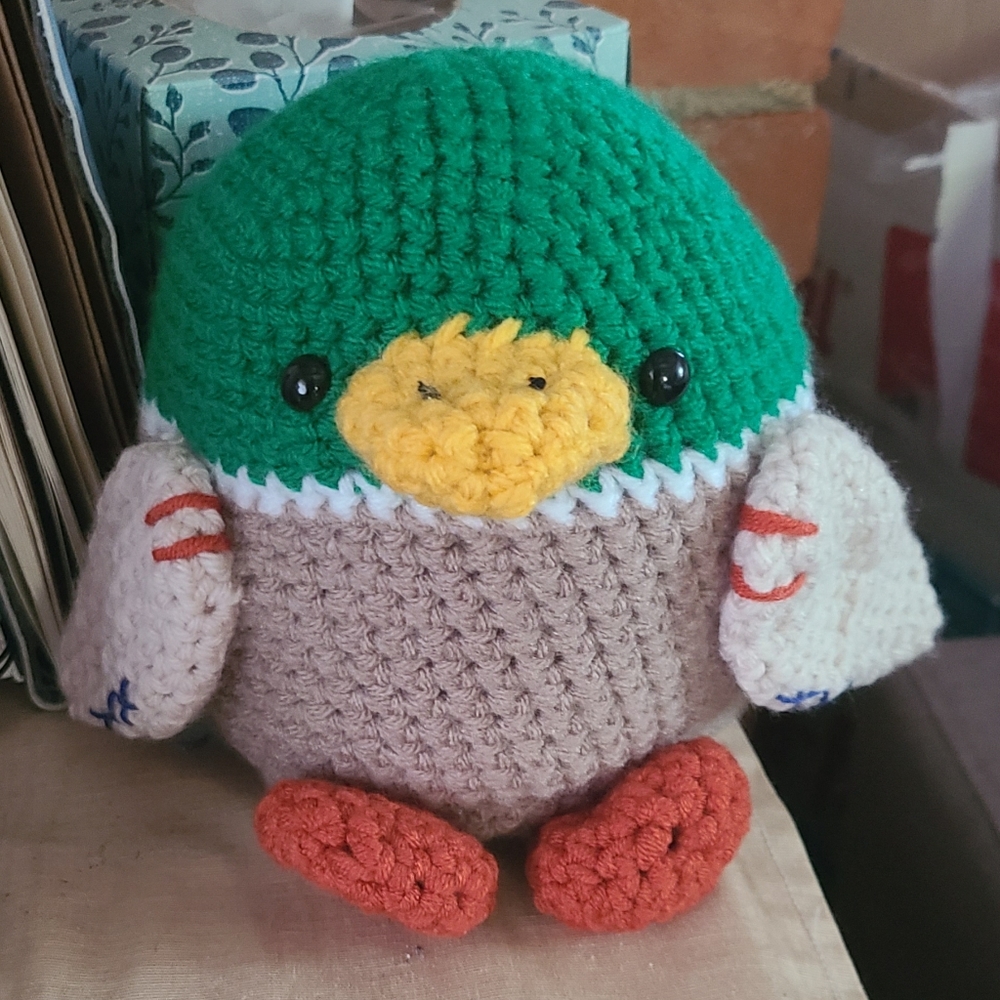 Handcrafted Crocheted Mallard Duck